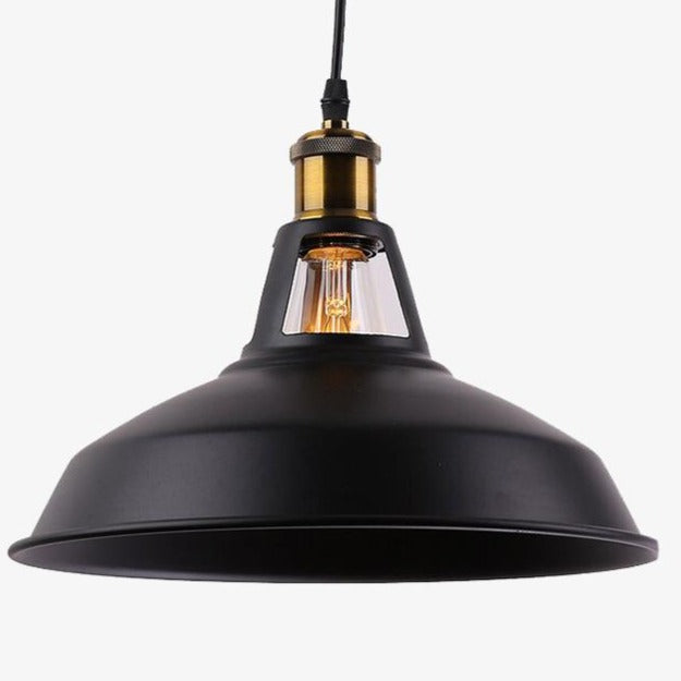 Mainen Plafonnier Rétro 3 Douilles E27 - Suspension Industrielle Vintage Métal Noir, Luminaire Antique
